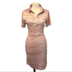 Retro Pink Polo Dress